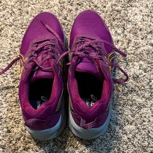 ASICS Women's Athletic Shoes in Purple and Yellow